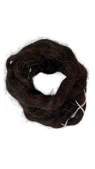 Imagem de Cabelo crepe Hair Castanho Cabelo 40cm p/ bigodes e barbas