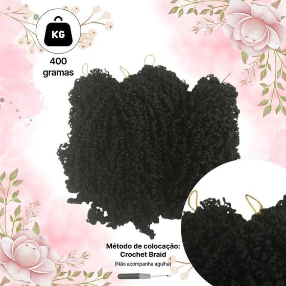 Imagem de Cabelo Crochet Braid Plus Cacheado 400G