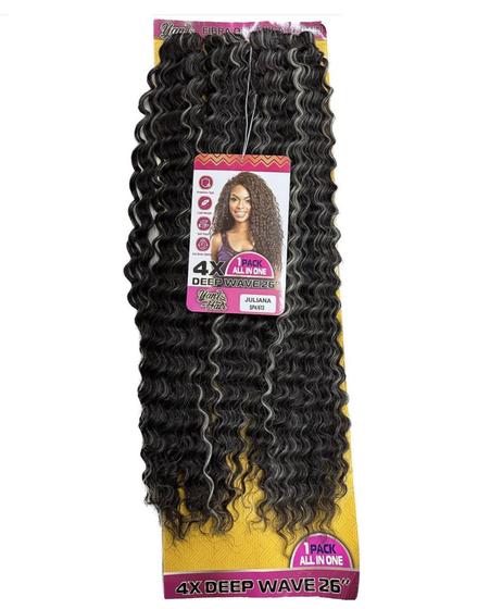 Imagem de Cabelo Deep Wave Cacheado Juliana Fio a Fio Crochet Braids 70cm