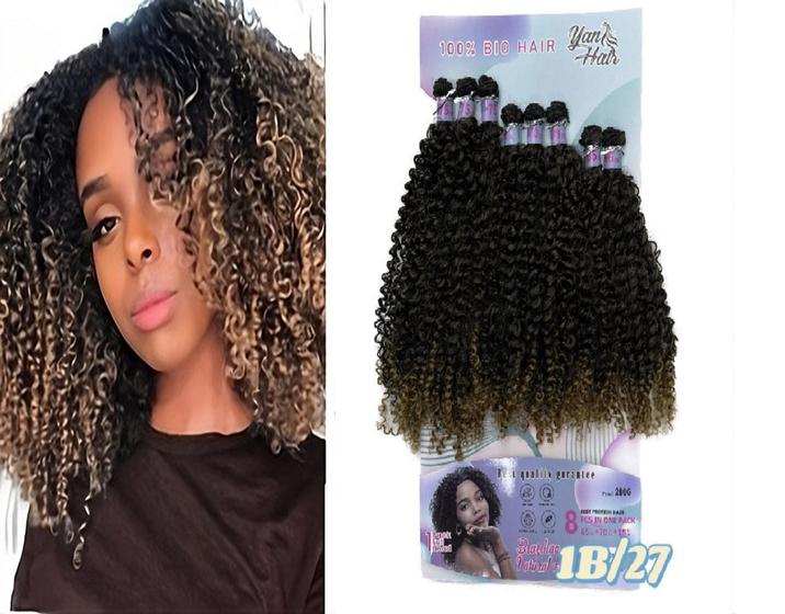 Imagem de Cabelo Deusa Cacheado Fibra Premiun 8pcs 280gr