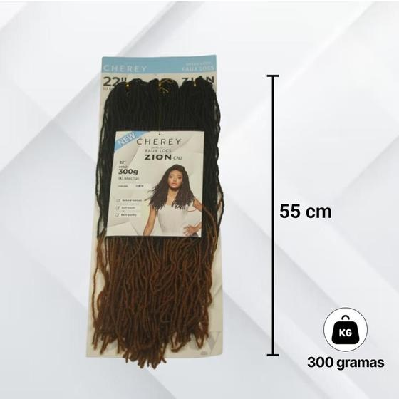 Imagem de Cabelo dread faux locs zion 300g 55 cm