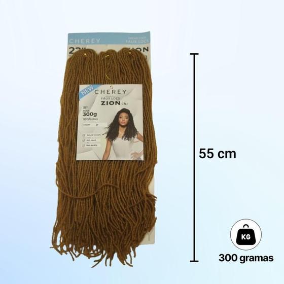 Imagem de Cabelo Dread Faux Locs Zion 300G 55 Cm