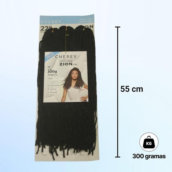 Imagem de Cabelo Dread Faux Locs Zion 300G 55 Cm