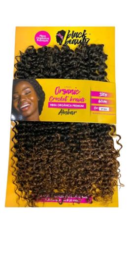 Imagem de Cabelo Fibra Orgánica Crochet Braids  Premium Ambar (320g) Black Beauty