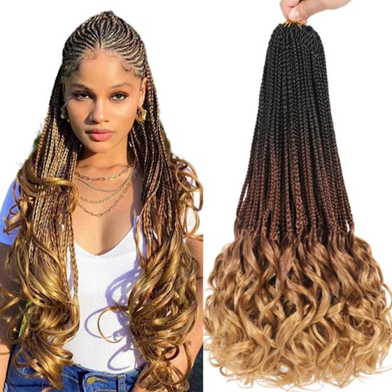 Imagem de Cabelo French Curl Trançado Fibra Premiun Importada 300g