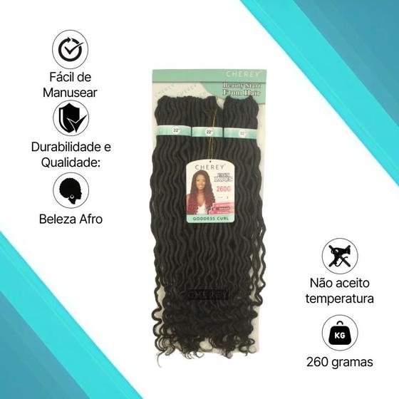 Imagem de Cabelo Goddess Curl Fibra Sintética 260g