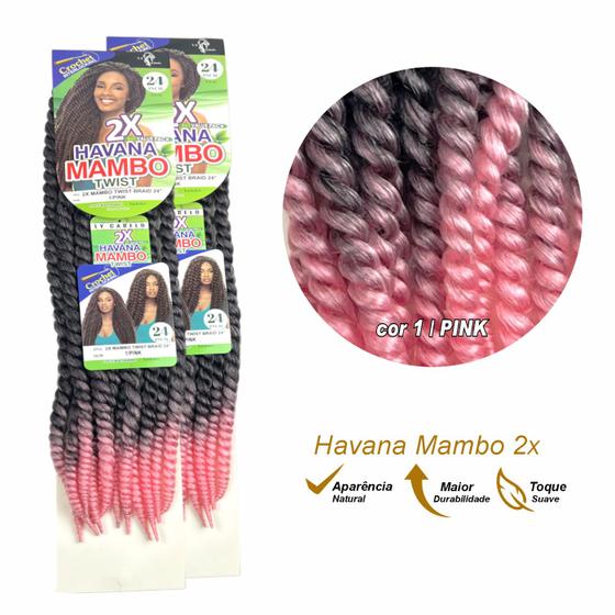 Imagem de Cabelo Havana 2x Mambo Twist Crochet Braid Premium Trança