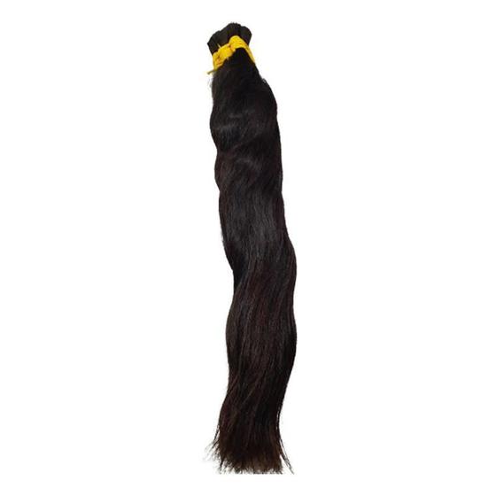 Imagem de Cabelo Humano Bruto 100Gr 55Cm Castanho