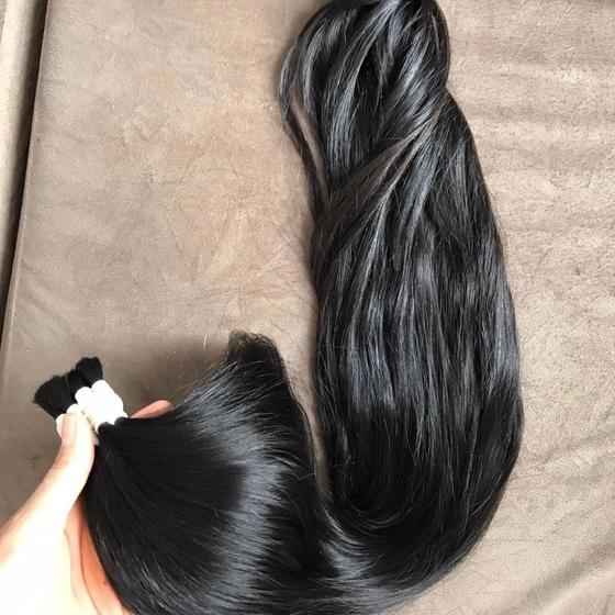 Imagem de Cabelo Humano Premium Liso Selecionados 60/65cm - 150gramas