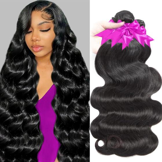 Imagem de Cabelo Humano Rao 12A Body Wave - 100% Brasileiro - 3 Pacotes