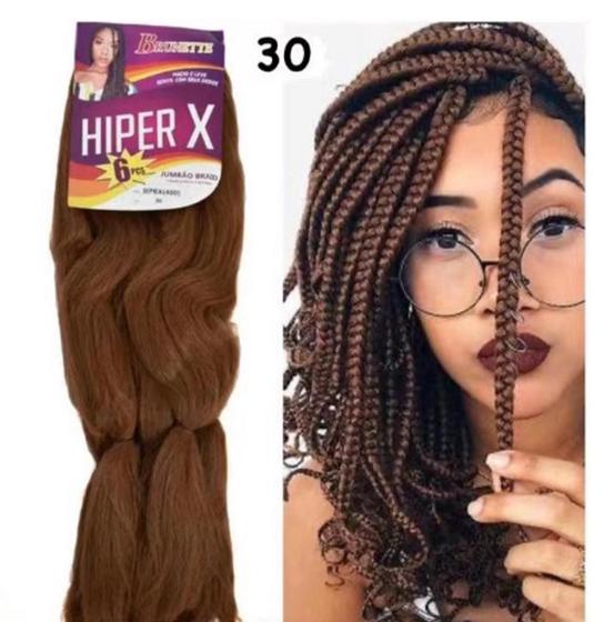 Imagem de Cabelo Jumbo  Hiper X Kanekalon Tranças Braids Box - HiperX
