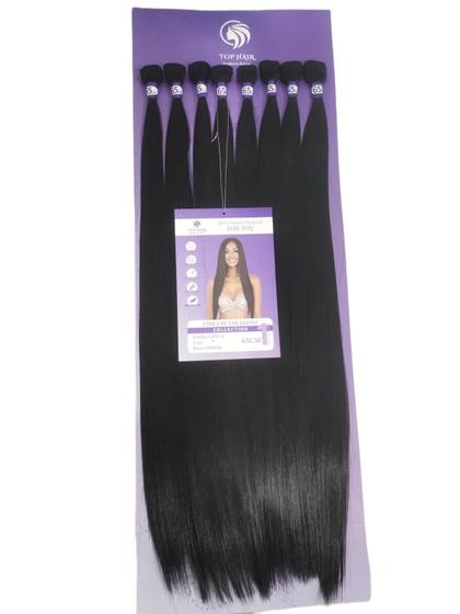 Imagem de Cabelo Liso Fibra De Colágeno 65cm 300g 8Telas Top Hair