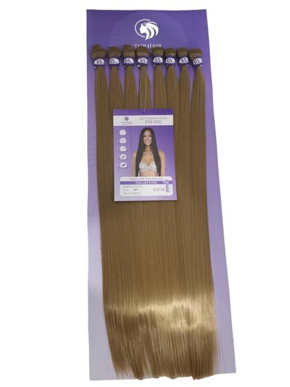 Imagem de Cabelo Liso Fibra De Colágeno 65cm 300g 8Telas Top Hair