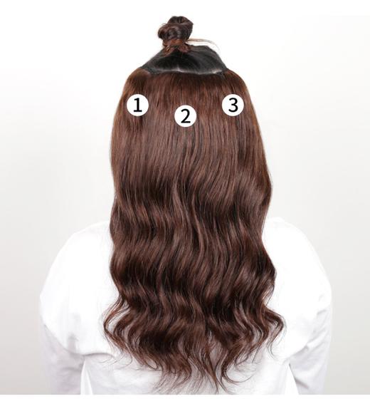 Imagem de Cabelo liso peruca Longa Aplique com Tic Tac Sintético