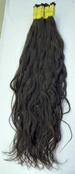 Imagem de Cabelo natural indiano ondulado 75cm  25gramas