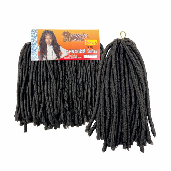 Imagem de Cabelo Nina African Softex Pacotão 5x1 360Gr Original Crochet Braid