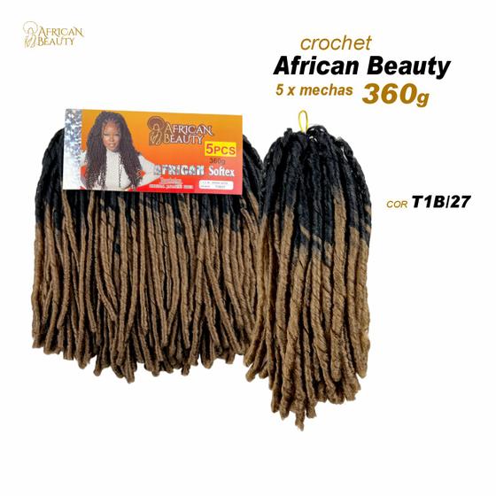 Imagem de Cabelo Nina African Softex Pacotão 5x1 360Gr Original Crochet Braid