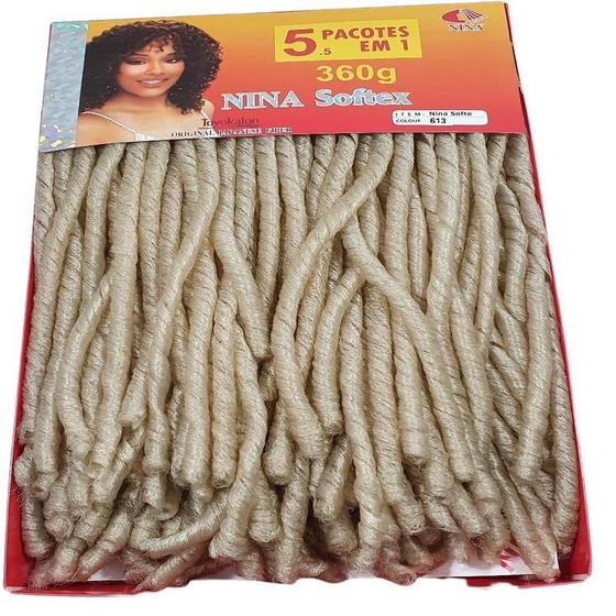 Imagem de Cabelo Nina Soft Dread Fibra Sintética 360G Crochet Braid