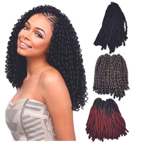 Imagem de Cabelo Nina Soft Dread Fibra Sintética 360G Crochet Braid