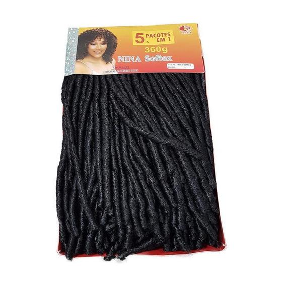 Imagem de Cabelo Nina Soft Dread Fibra Sintética 360G Crochet Braid