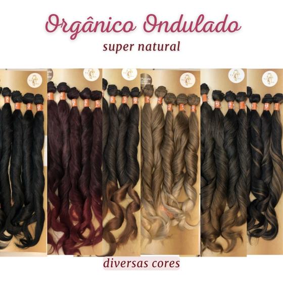 Imagem de Cabelo Ondulado Fibra Bio Orgânico Em Tela Ana 70cm 300gr