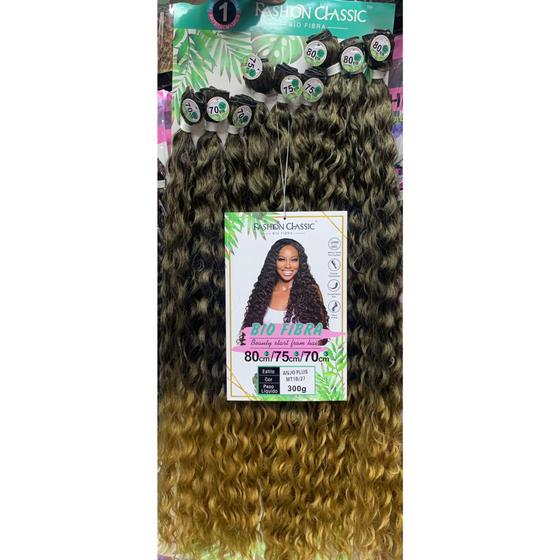 Imagem de Cabelo Orgânico Bio Fibra Anjo Plus Cor MT1B/27