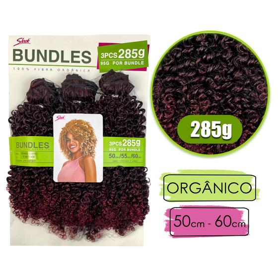 Imagem de Cabelo Organico Cacheado Afro Goivo Bundles Pacotão Sleek