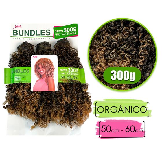 Imagem de Cabelo Organico Goivo Bundles 1 Pct Faz 1 Cabeça 285g Pacotão