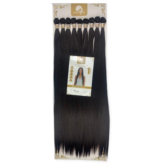 Imagem de Cabelo Orgânico Liso Bio Fibra Macia Linha Soft Estylo Mulher Entrelace 70cm 340gr