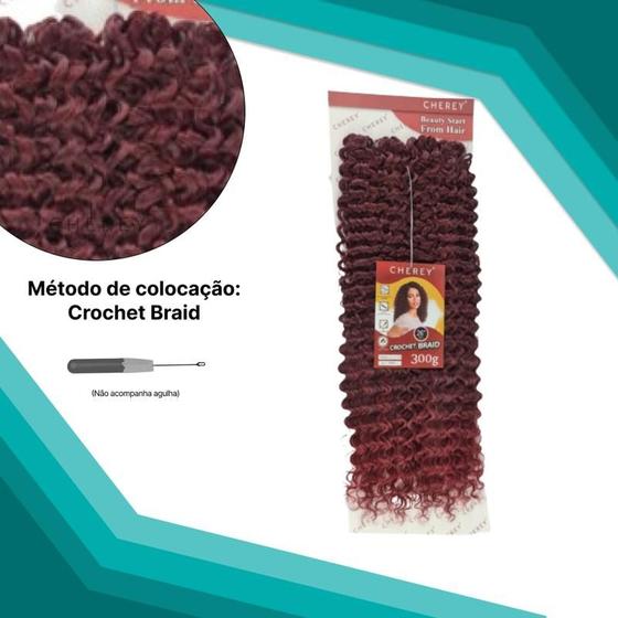 Imagem de Cabelo Orgânico Percific Curl 300g 65cm para crochet braid