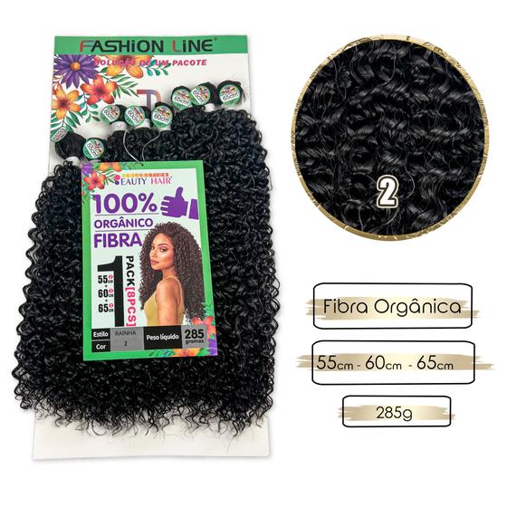Cabelo Organico Tela Rainha Cacheado Afro Fashion Line 385g - Mega Hair ...