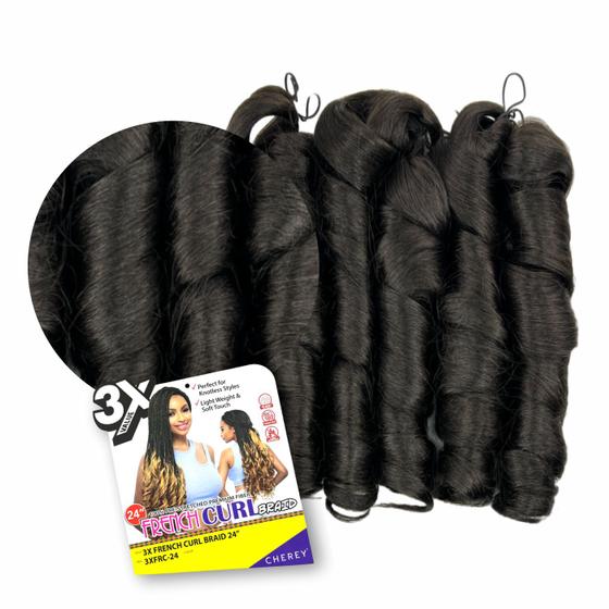 Imagem de Cabelo P/ Tranças Pontas Onduladas French Curl Premium 3x