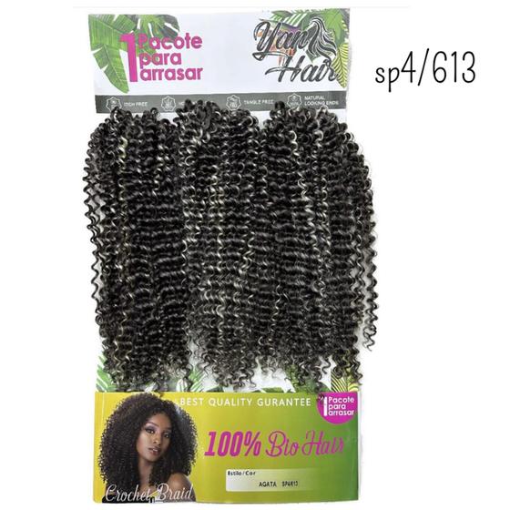 Imagem de Cabelo Para Crochet Braids Agata Cacheado Fibra Orgânica