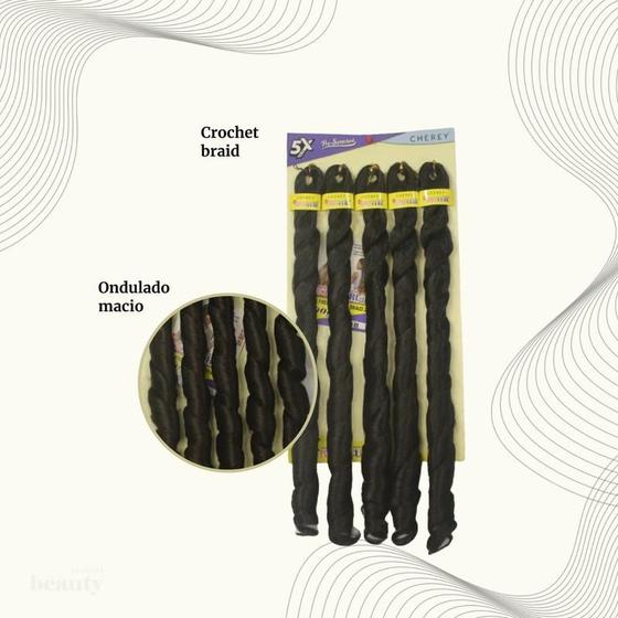 Imagem de Cabelo para trança French Curl 400 g Braid Cherey