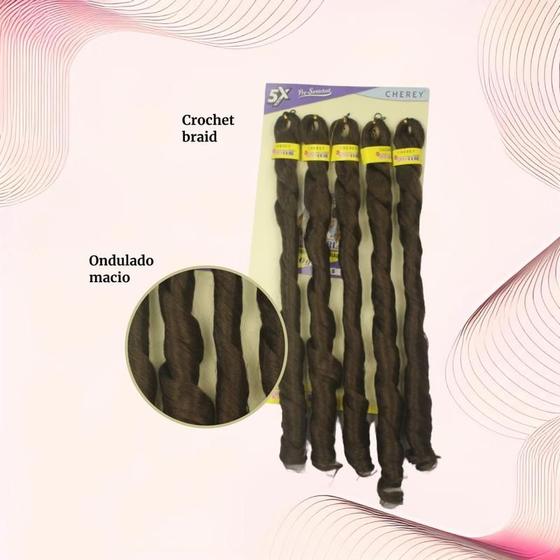 Imagem de Cabelo para trança French Curl 400 g Braid Cherey