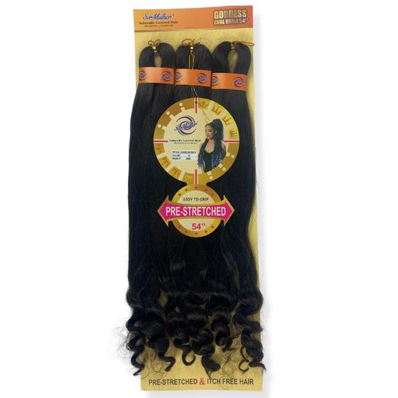 Imagem de Cabelo Para Tranças 3 X Goddess Curl Braid Ser Mulher 240g 135cm