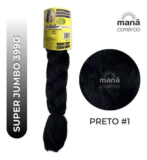 Imagem de Cabelo Preto Jumbão Super Jumbo 399g 160cm Box Braid - Ser Mulher 