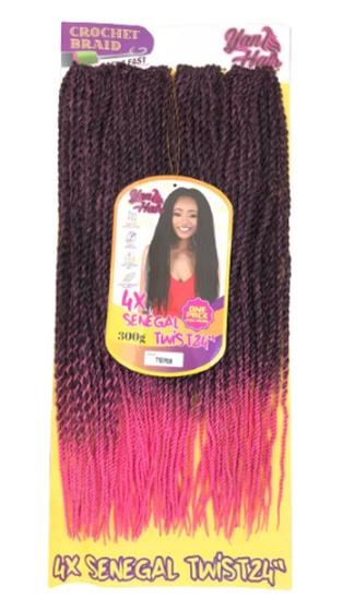 Imagem de CABELO SINTETICO 4X SENEGAL TWIST 300gr 24 POLEGADAS LINDISSIMO - Twist