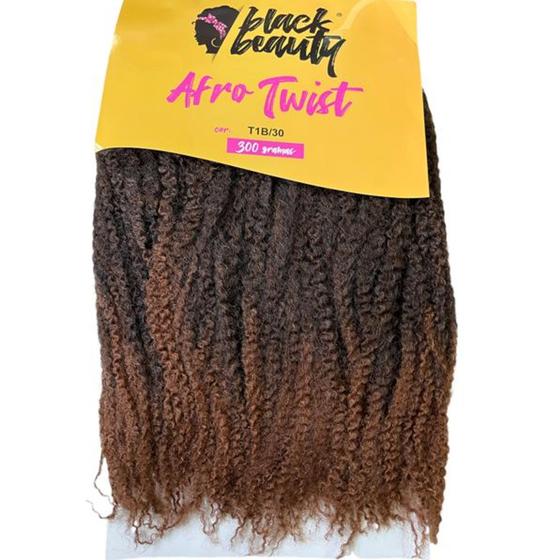 Imagem de Cabelo Sintético Afro Twist Marley 55cm 300g - Black Beauty