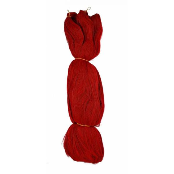 Imagem de Cabelo Sintético Jumbão 399Gr Para Tranças Box Vermelho Red