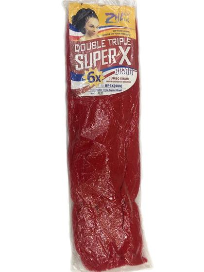 Imagem de Cabelo sintético Jumbo Super X  6X 400g - RED