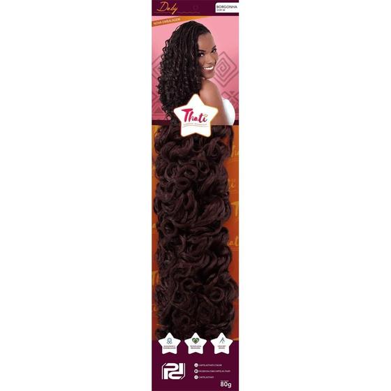 Imagem de Cabelo Sintético Thati Deby - Borgonha 34