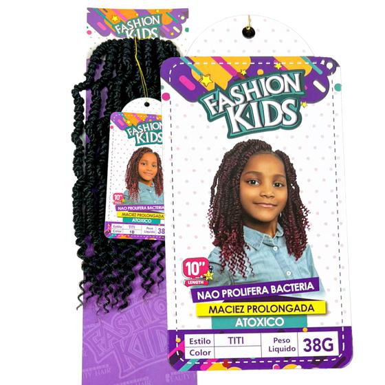 Imagem de Cabelo Titi Goddes Twist Fashion Kids Coleção Infantil Antibacteriano Atoxico 38g