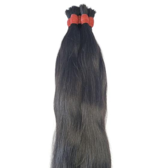 Imagem de Cabelo Vietnamita Limpo Liso Pontas Cheias Humano Natural 70/75cm 50 Gramas Alongamento Mega hair