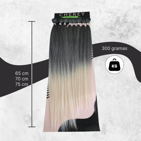 Imagem de Cabelo Yaki Fibra Organica Lisa para Entrelace 300g 65-70-75