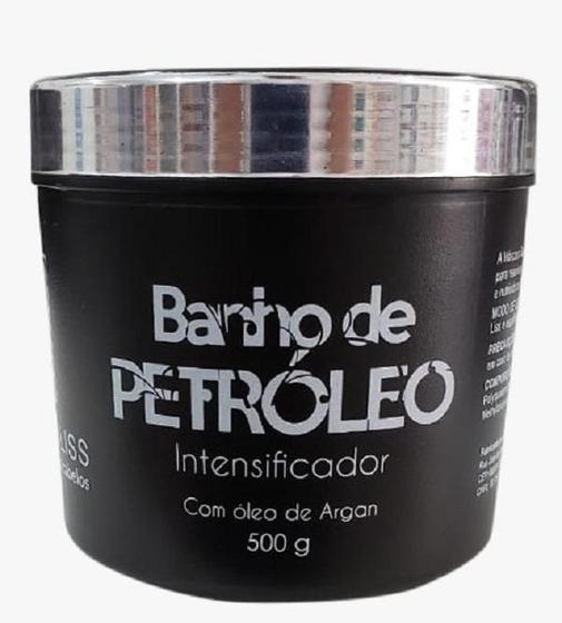 Imagem de Cabelos Pretos Com Tratamento De Petróleo Hegelonliss 500G