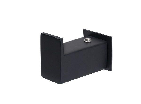 Imagem de Cabide de Parede Banheiro 4,5cm em Aço Inox Black Matte Preto Fosco  Stainless