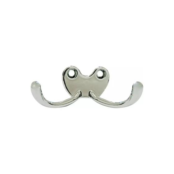 Imagem de Cabide Duplo Horizontal Criativa Cromado