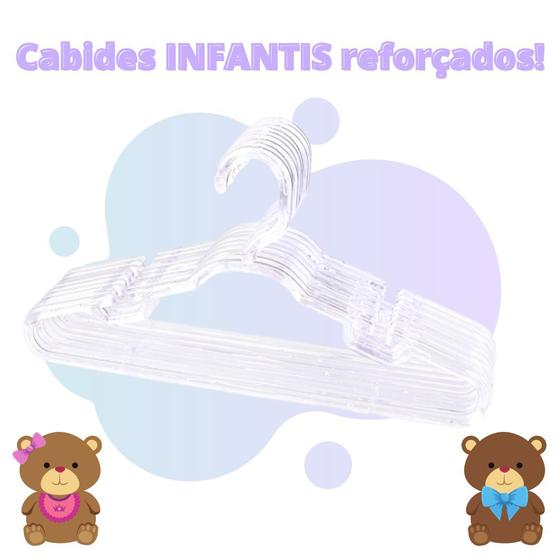 Cabide Infantil Reforçado 8mm Cristal Transparente - 50 Unid é ruim? Cabide Infantil Reforçado 8mm Cristal Transparente - 50 Unid é boa?