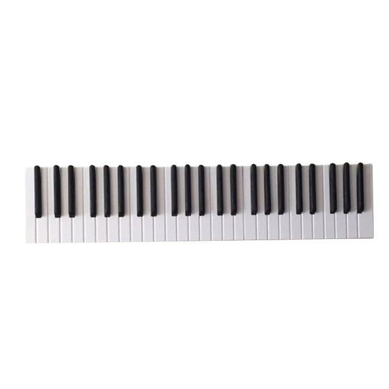 Imagem de Cabide Wokex Wooden Piano Keys montado na parede, 50 cm com 9 ganchos